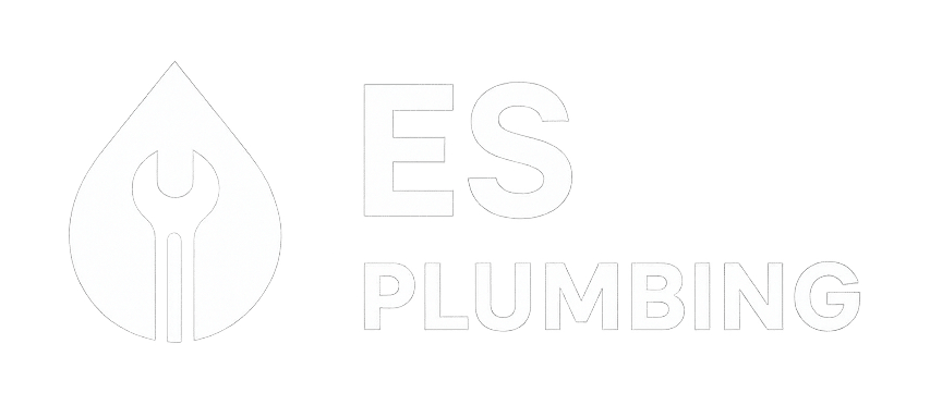 es plumbing white logo
